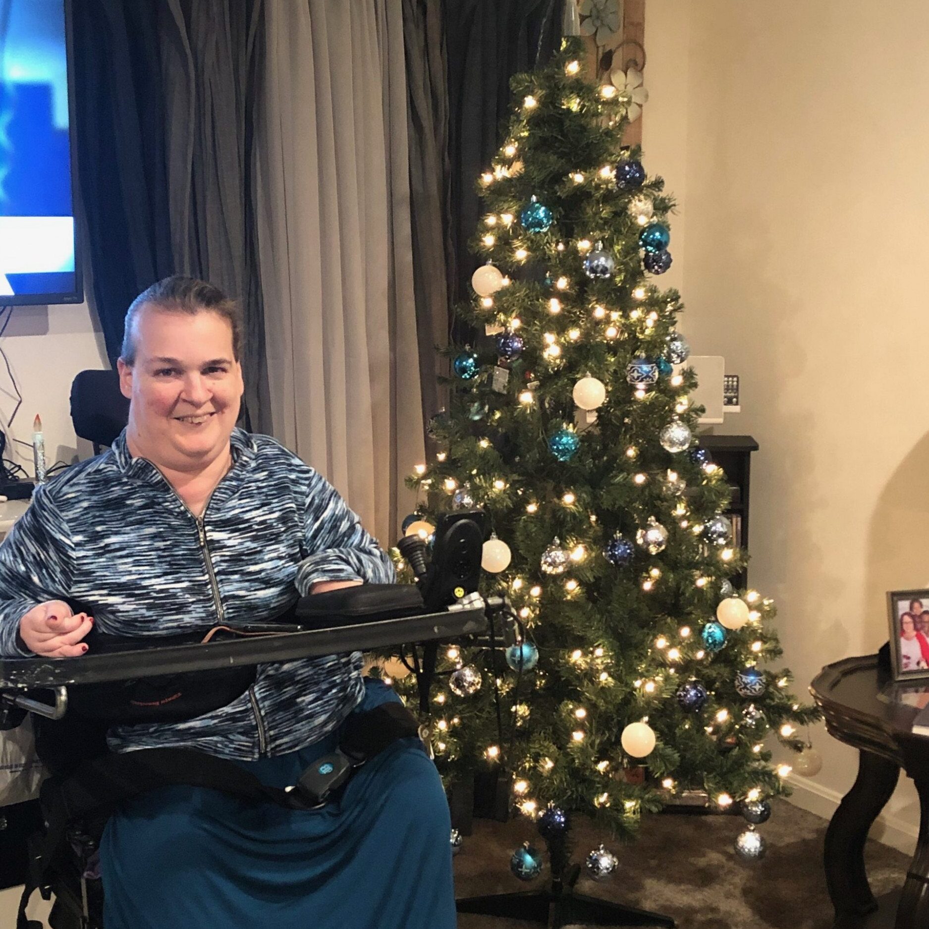 There's No Place Like Home. Happiness happened for Debbie when her dream of having a place of her own came true. Debbie’s first Christmas tree in her new home sparkled almost as much as she did!